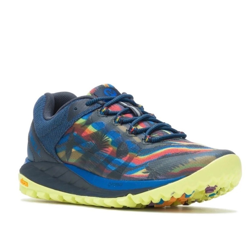Merrell Antora 2 Rainbow Trail Running Shoes Multi Color Vibram Women 10.5